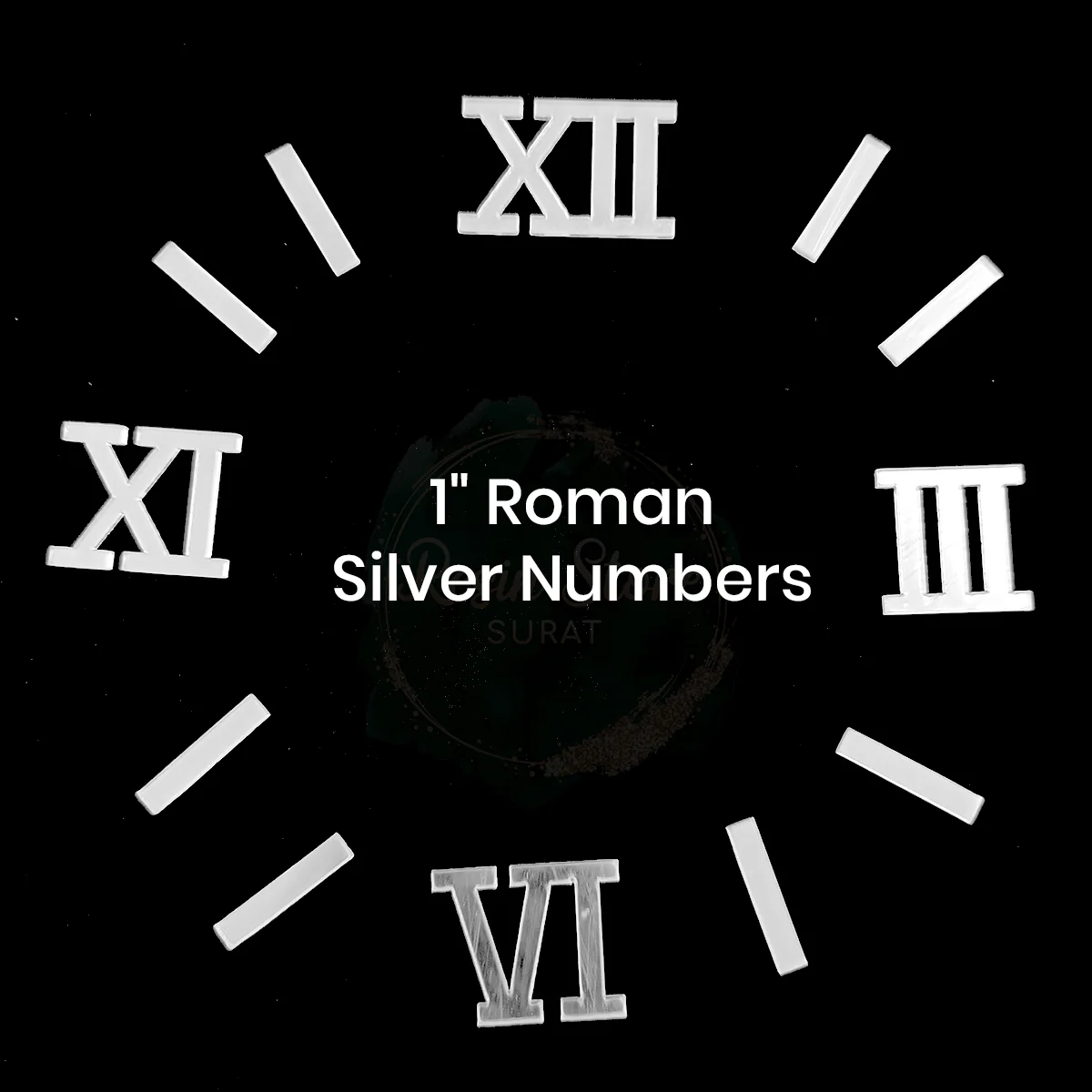 1 inch Roman number With Stick Silver