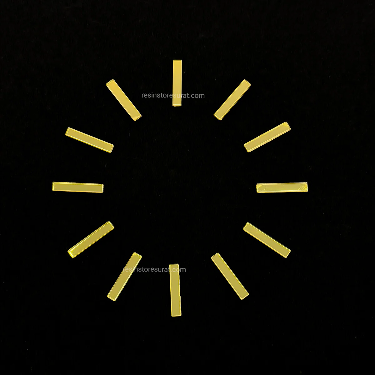 1" Number Stick - Gold Acrylic
