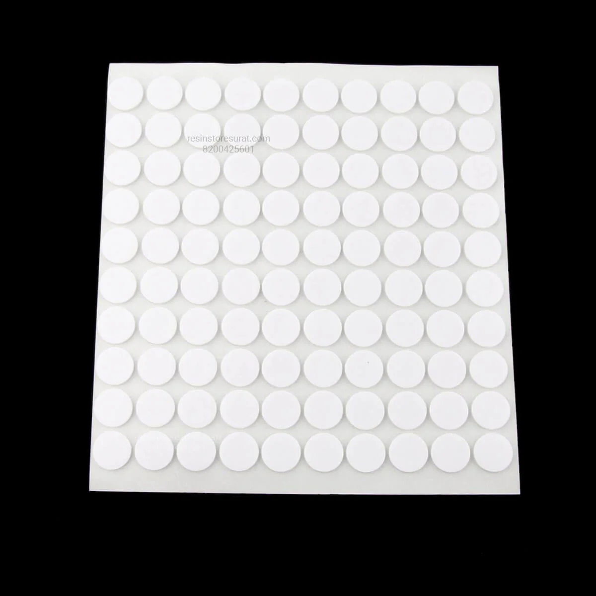 10 MM 2 Side Round Transparent Sticker