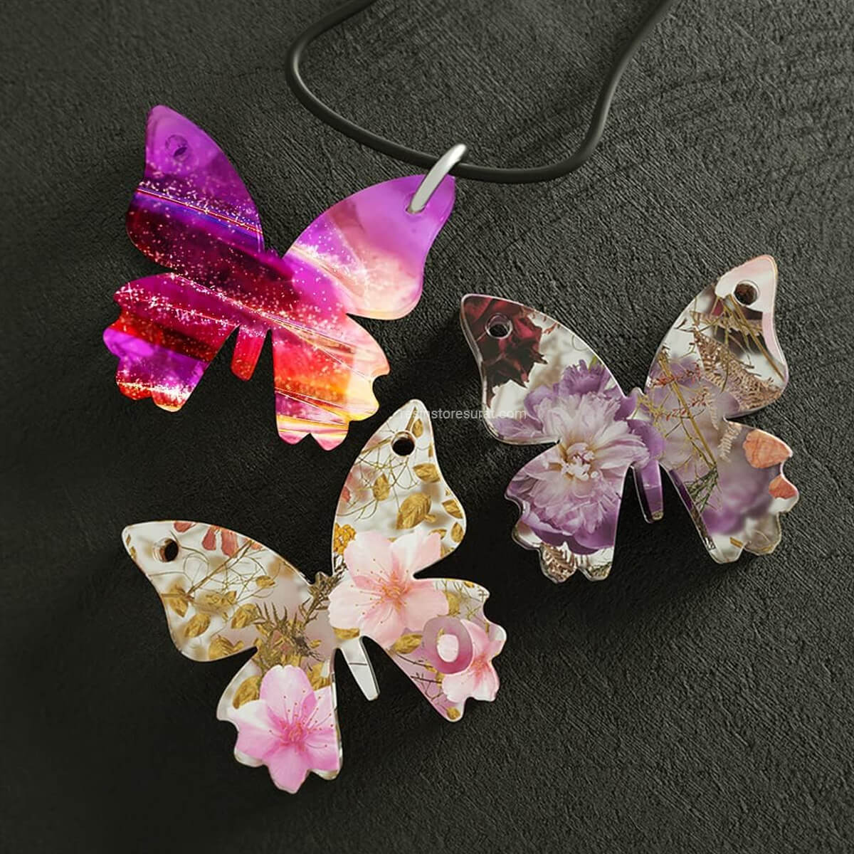 28 Cavity Letter Butterfly Keychain & Pendant Mould - Image 2