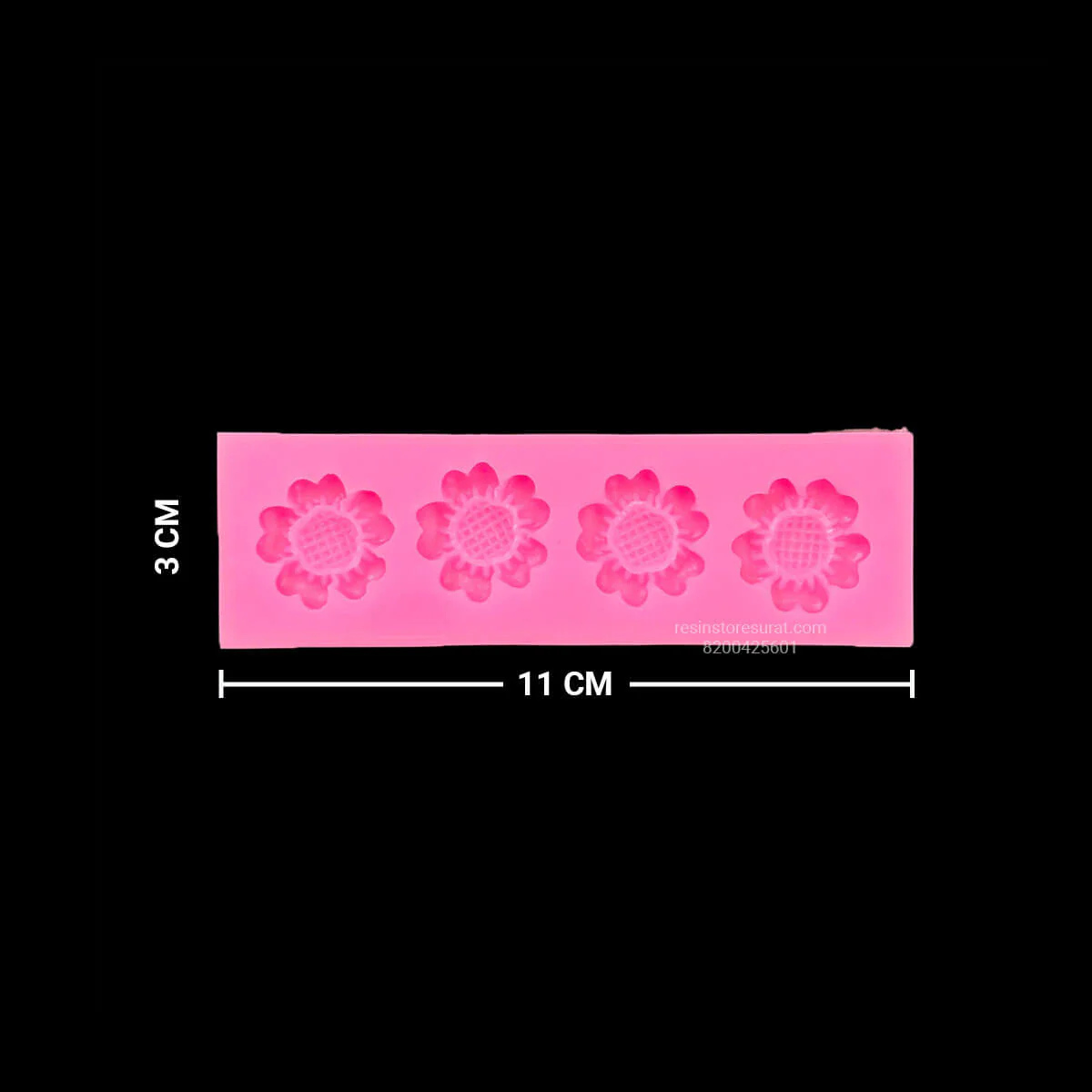4 Cavity Flower Candle Mould 39-08
