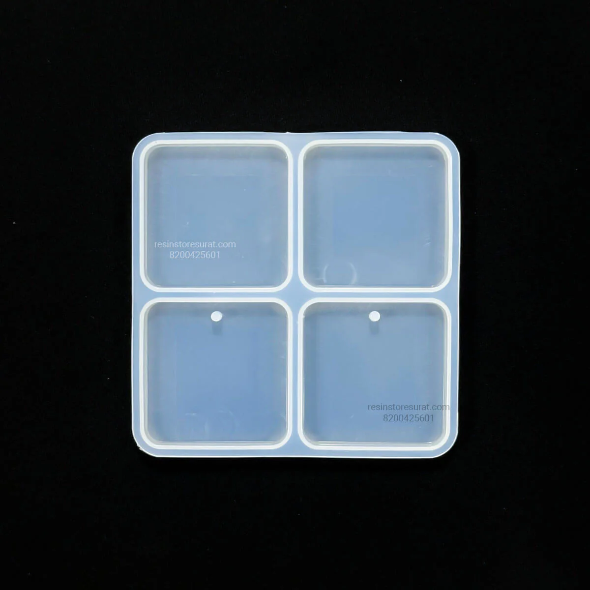 4 Cavity Square Keychain, Lumba, Jewellery & Clip Mould