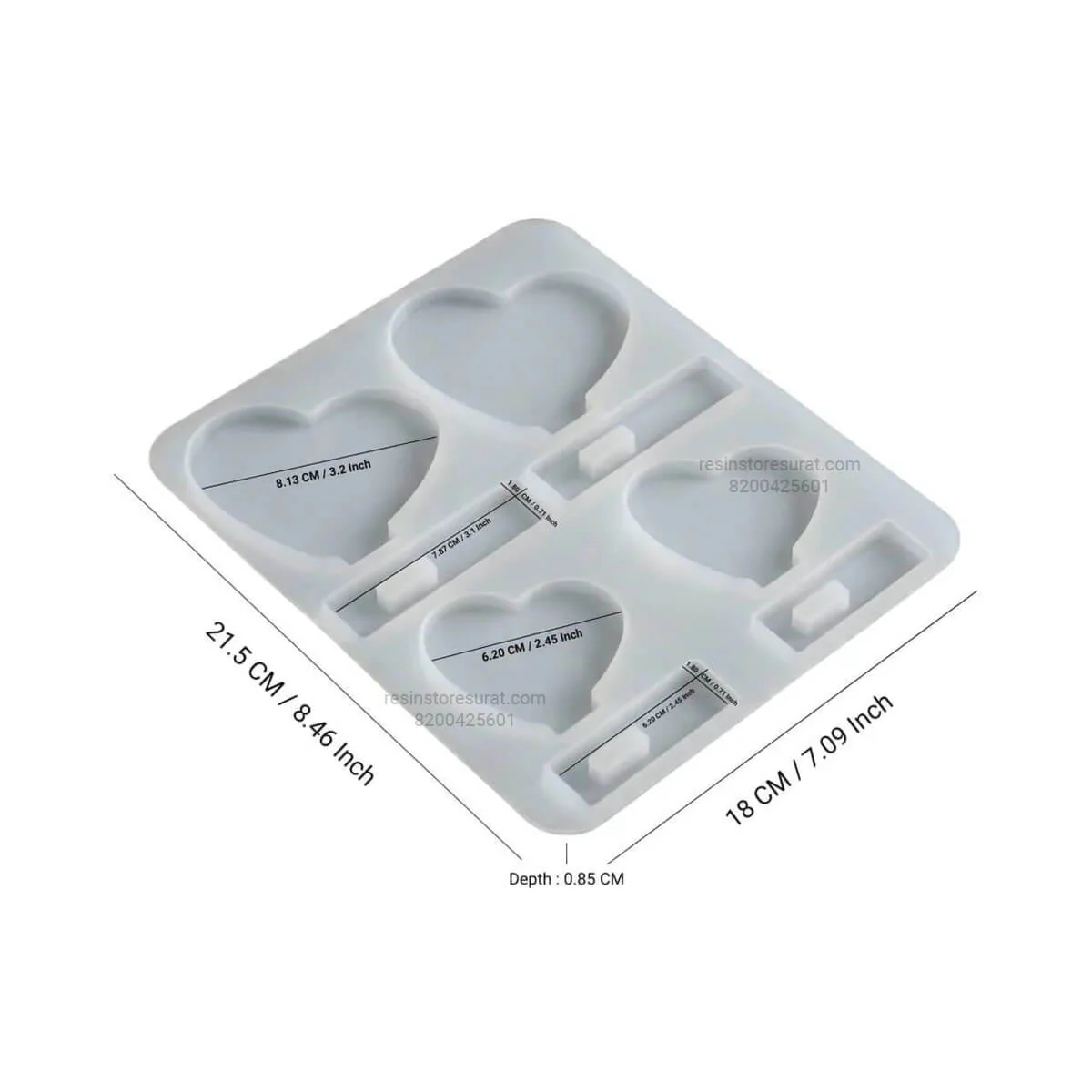 4 In 1 Heart Stand Photo Frame Stand Mould