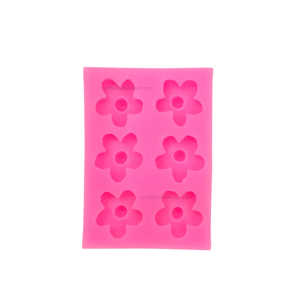 6 cavity Candle Flower mould - 06