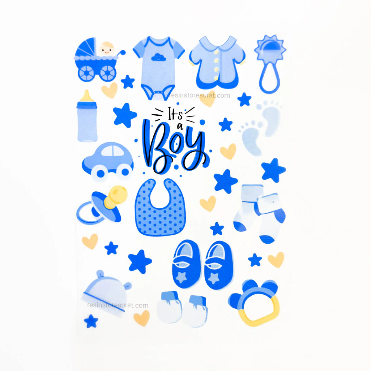 Baby Boy Element - A6 Insert Sheet