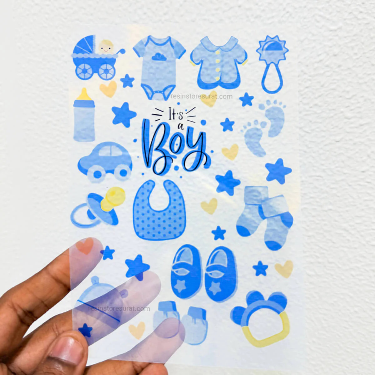 Baby Boy Element - A6 Insert Sheet - Image 2