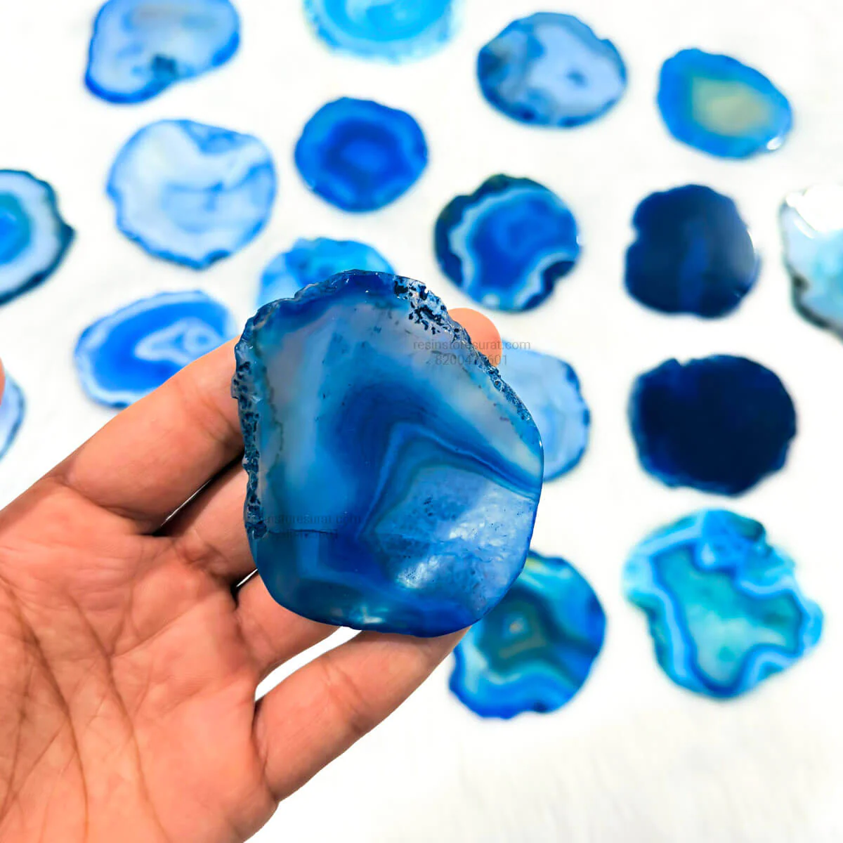Blue Agate Slice - Image 2