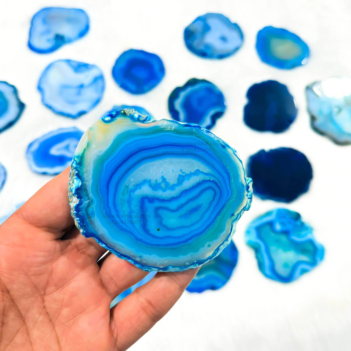 Blue Agate Slice - Image 3