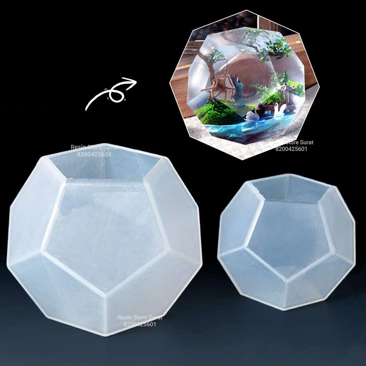 Diomond cut Paper Weight Silicoun mold