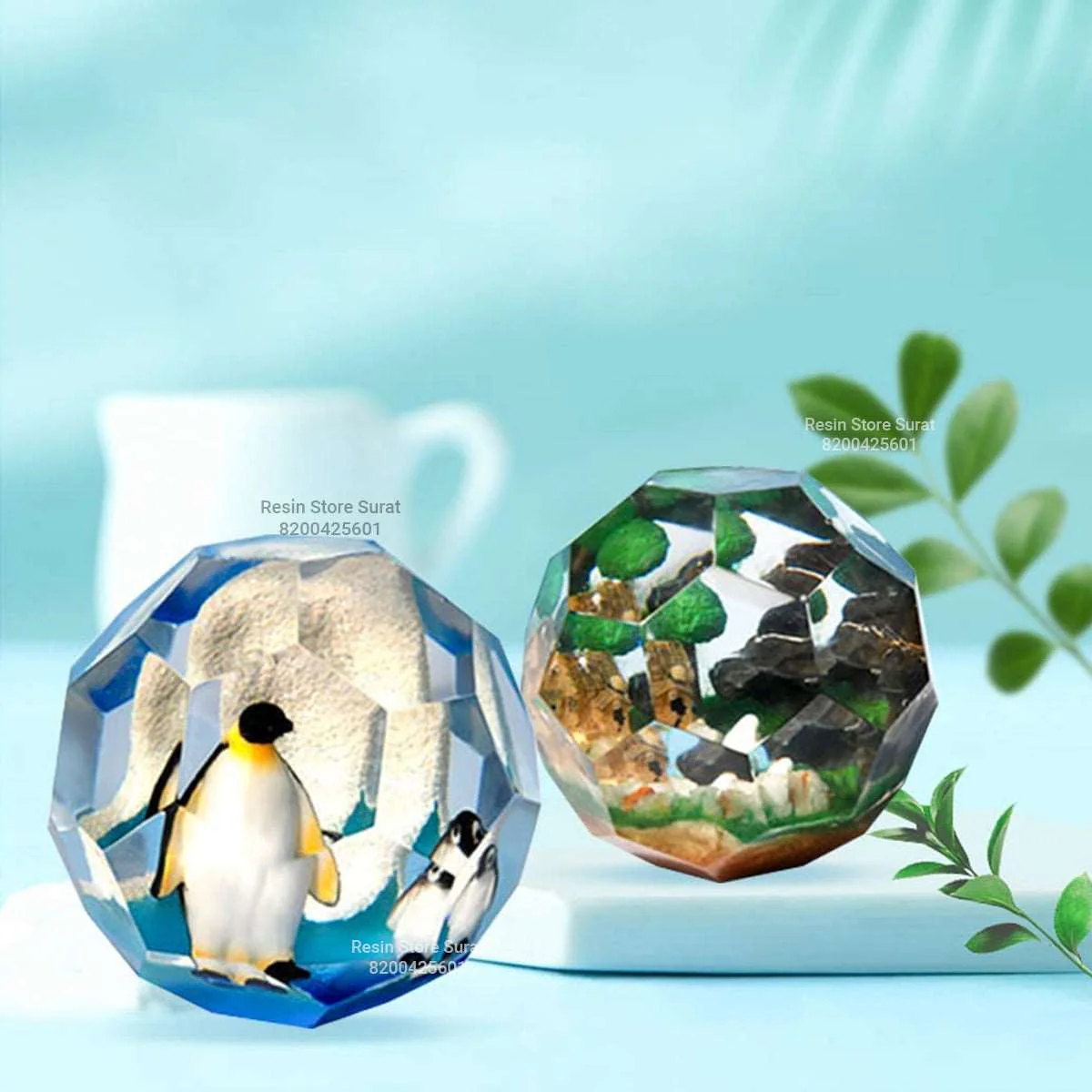 Diomond cut Paper Weight Silicoun mold - Image 2