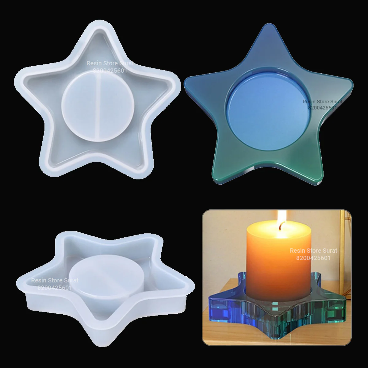 Diwali T-light Candle Resin Beginner Kit - F - Image 3