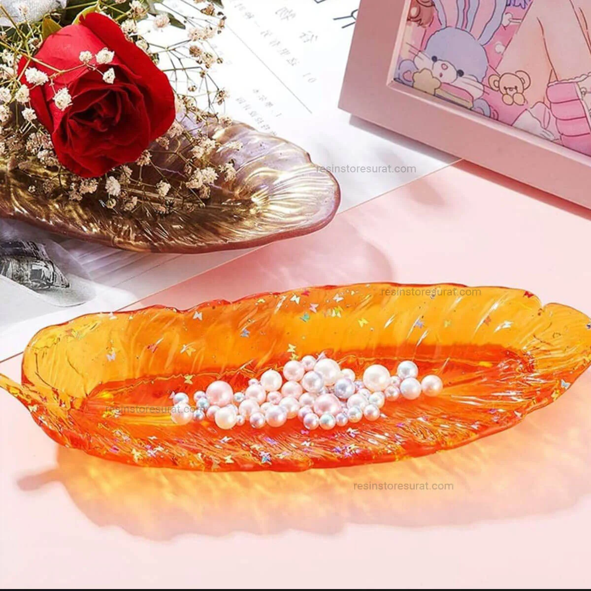 Feather Trinket Tray Mould - Image 2