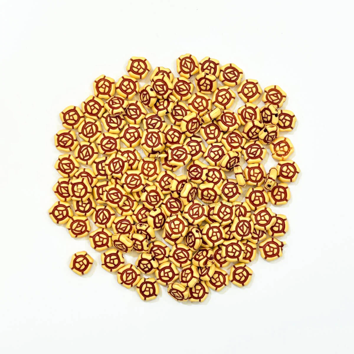 Flower Wood Rakhi Beads - RB31