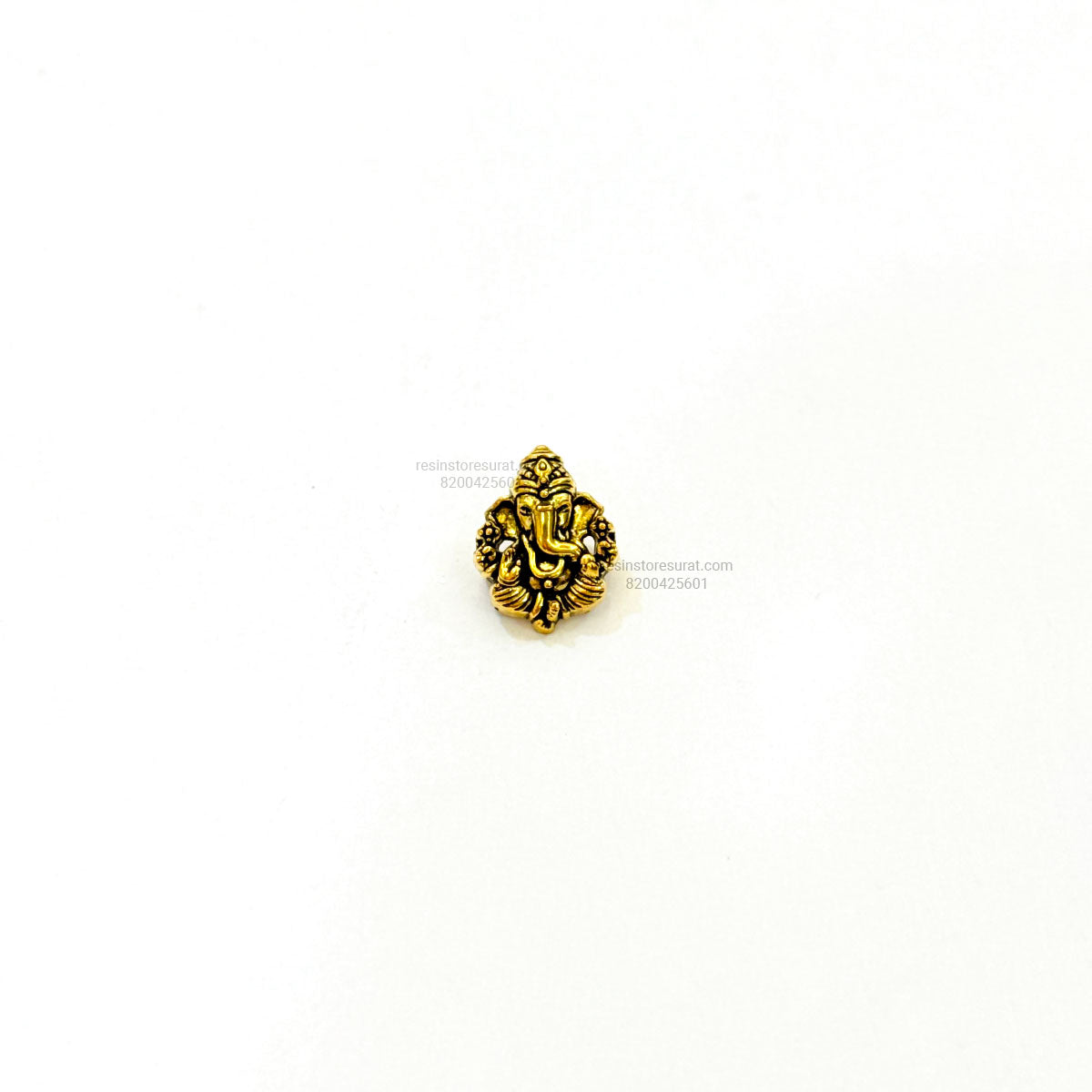 Ganesha Rakhi Charm Metal Gold A