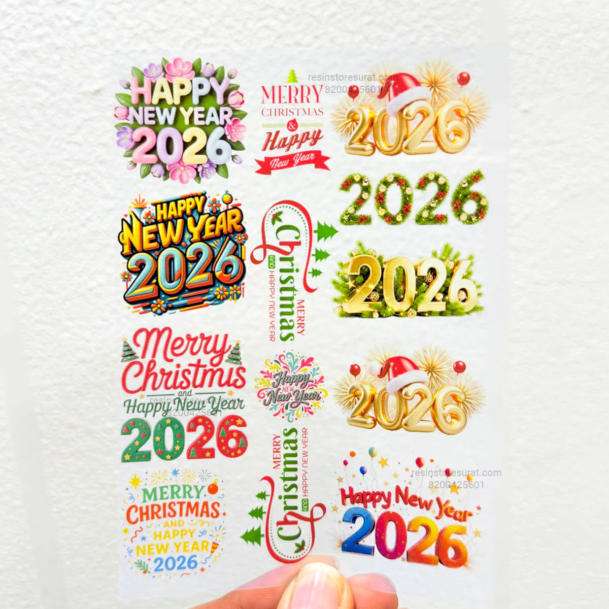 Happy New Year 2026 Insert Sheet - A6