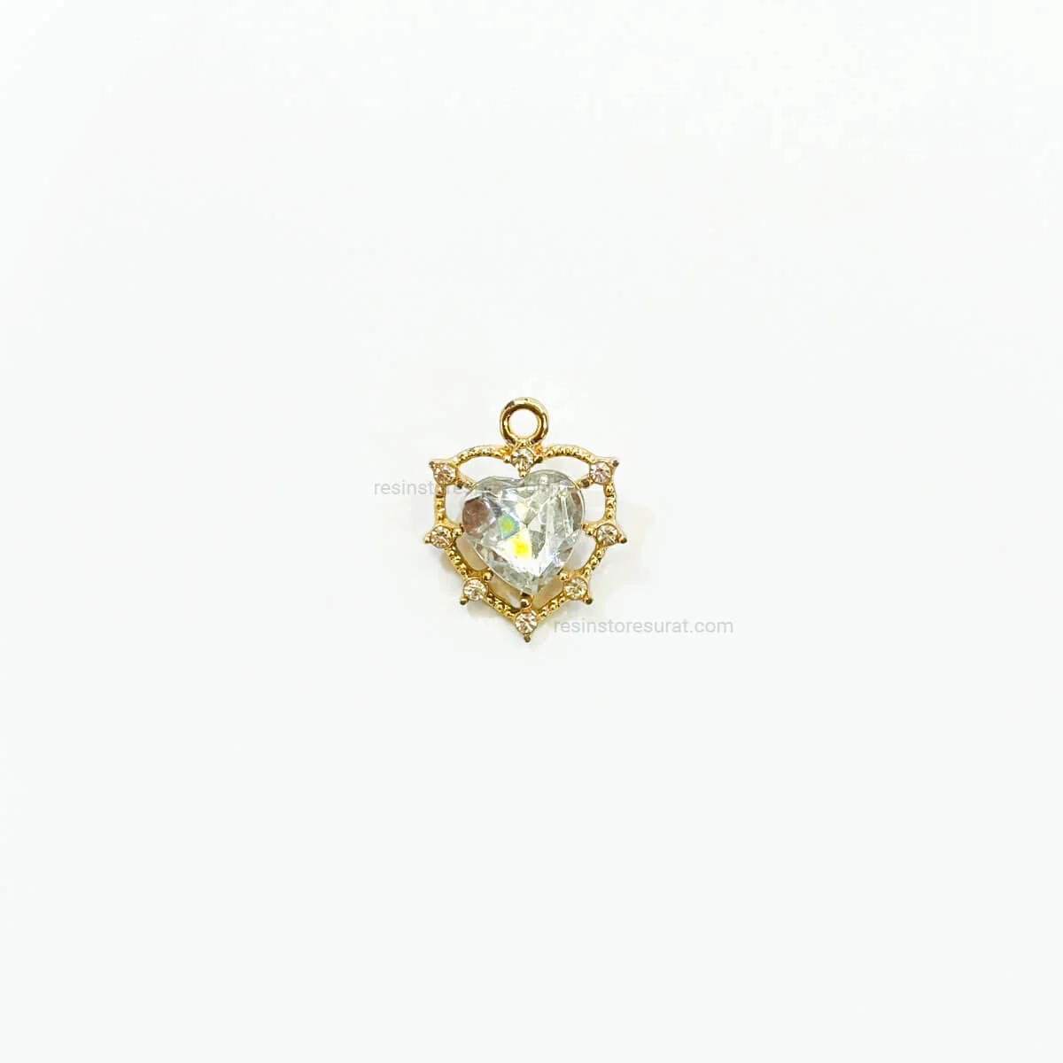 Heart Diamond Charm