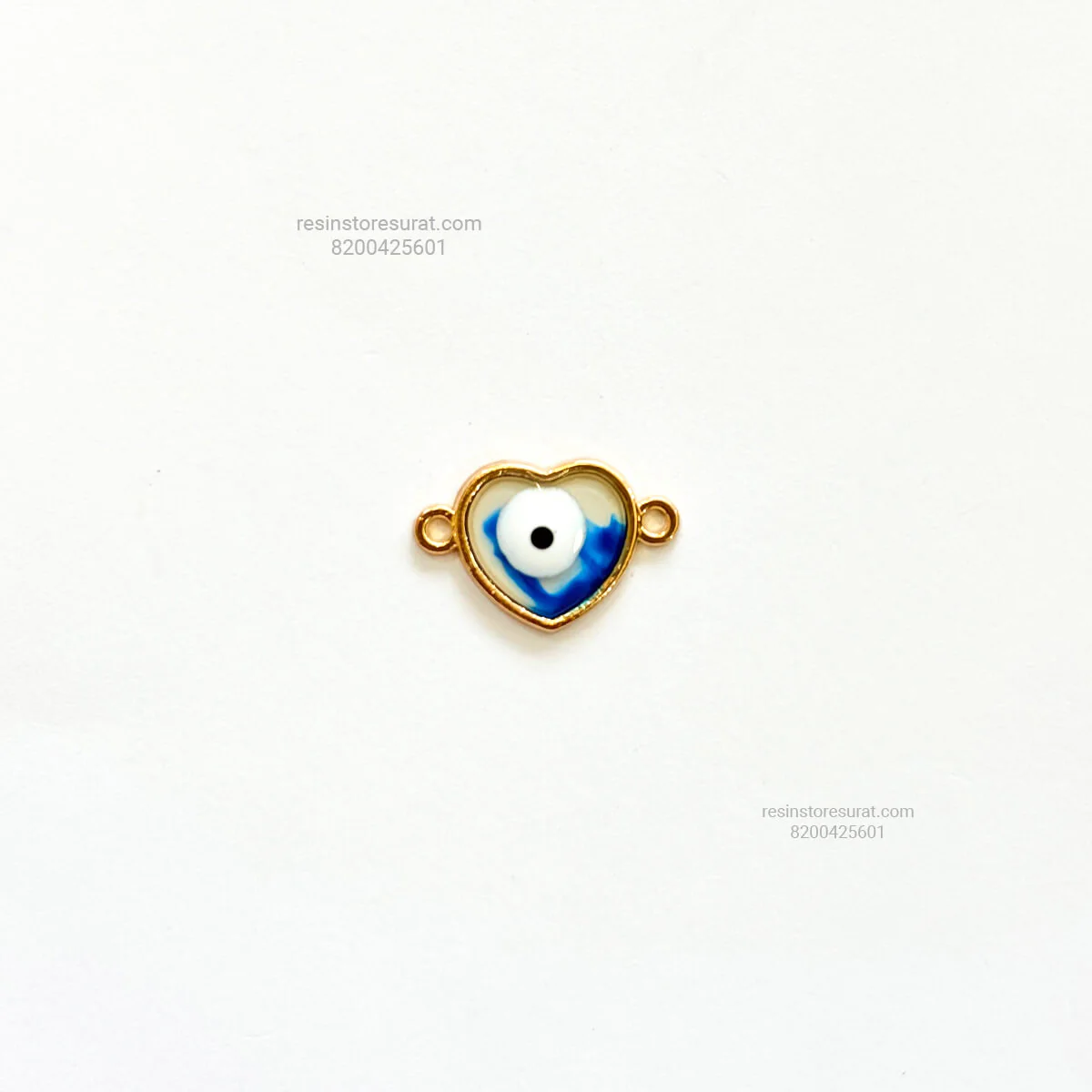 Heart Evil Eye Blue Rakhi Charm