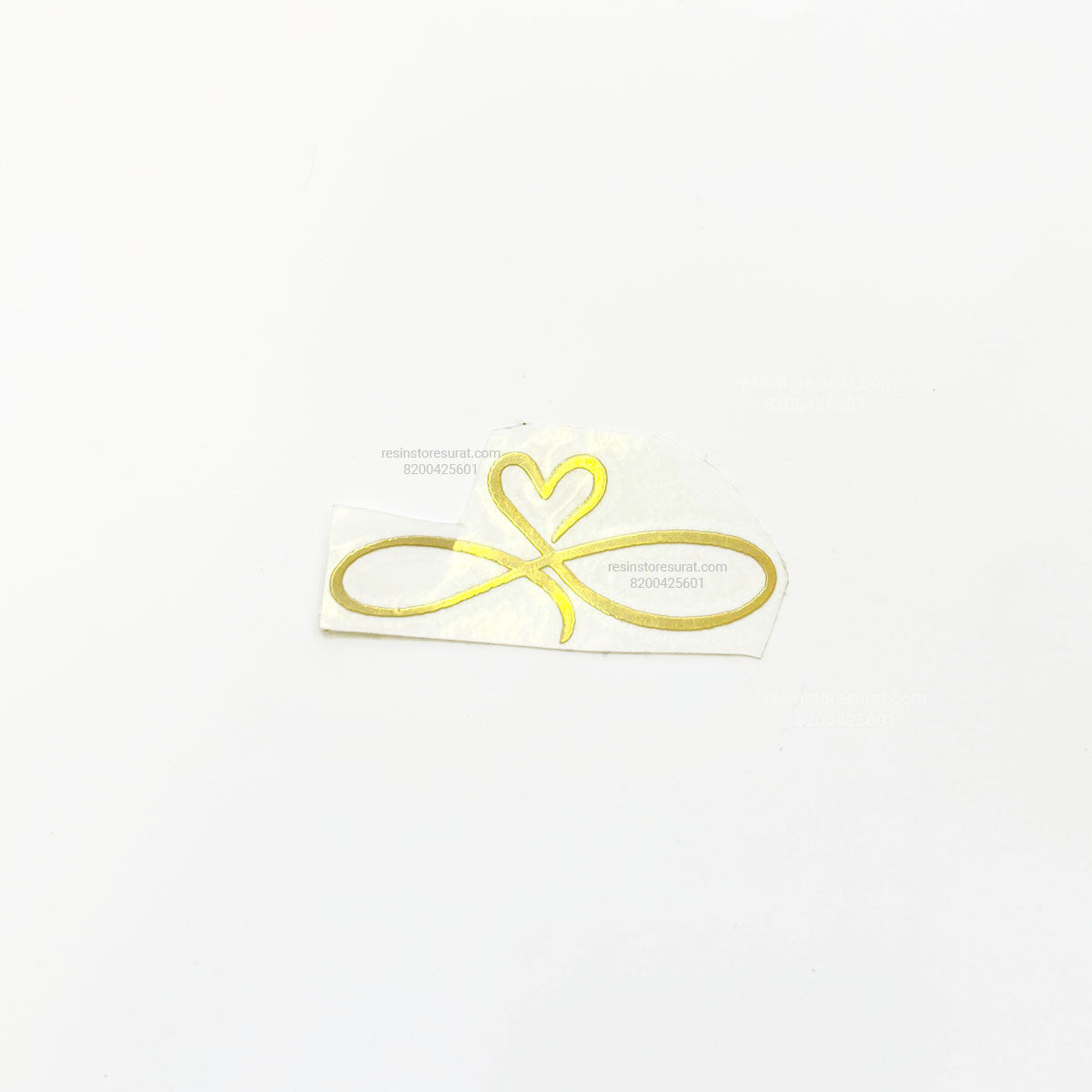 Heart with Infinity Metal Sticker