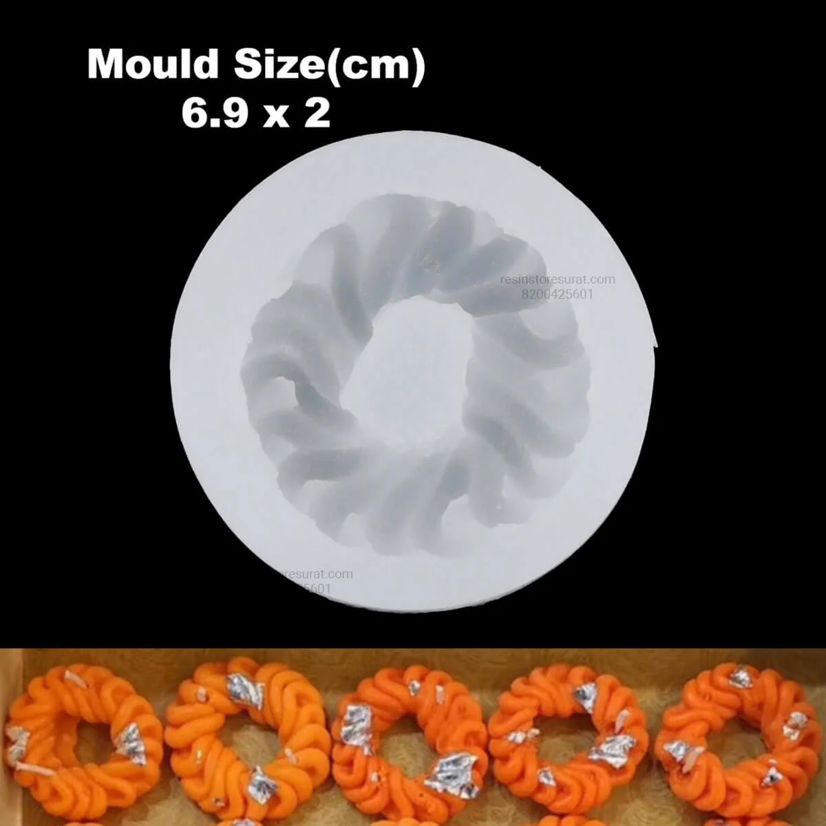Jalebi / Imarti Shape Candle Mould