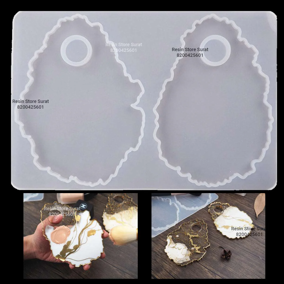 Makeup Mixing Plate Mould Combo