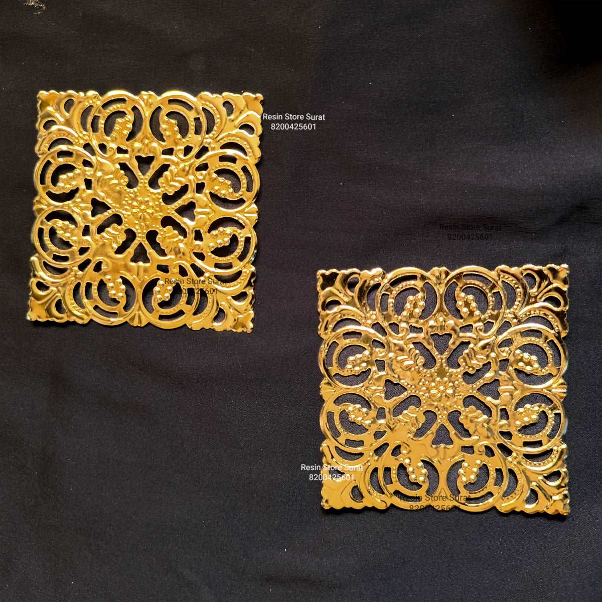 Metal Square Design Cut - 2 pcs
