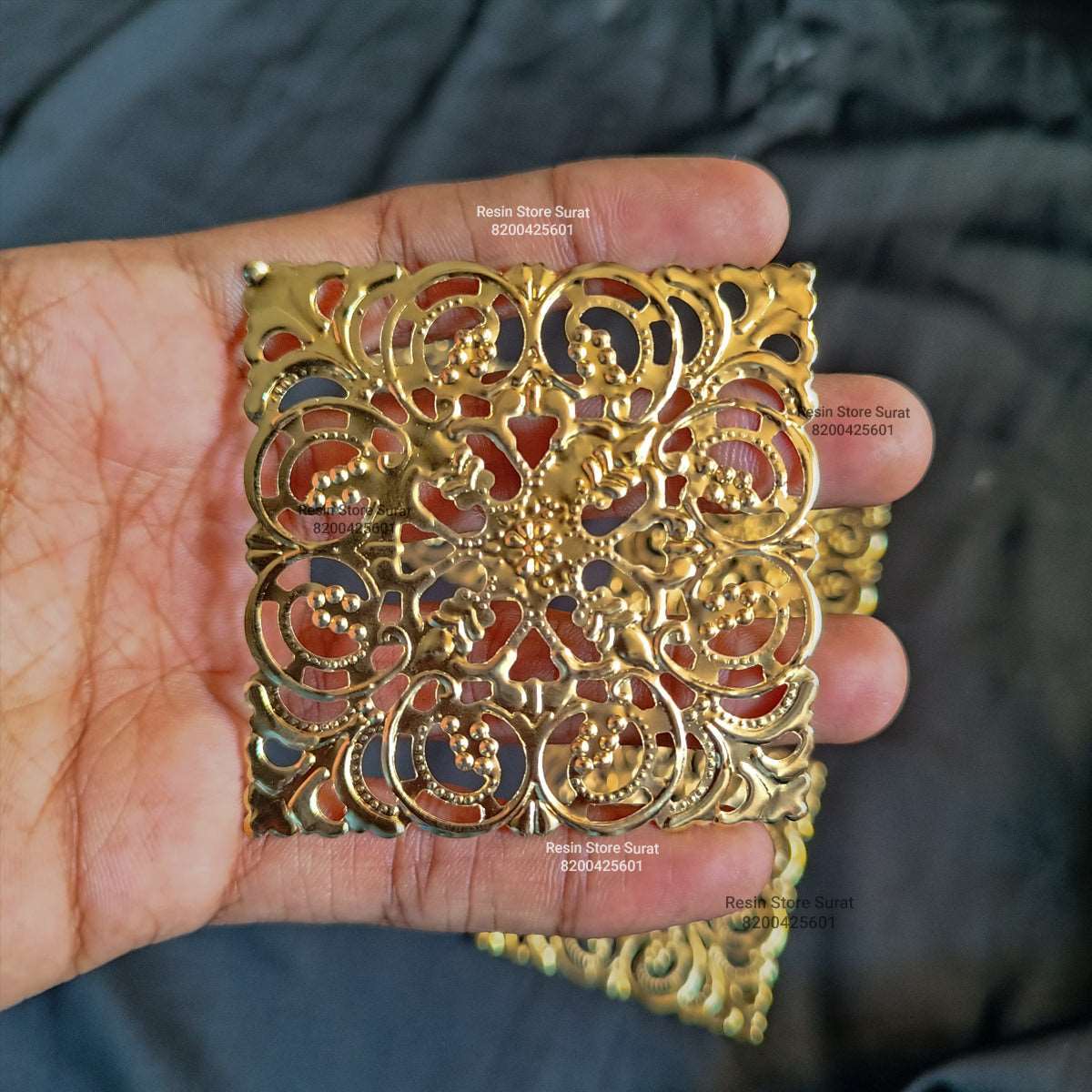 Metal Square Design Cut - 2 pcs - Image 2