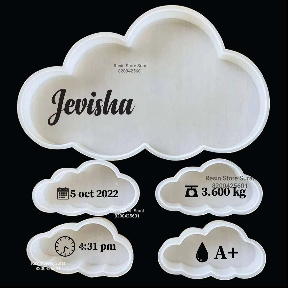 New Born Baby - Custom Metal Sticker - Image 5