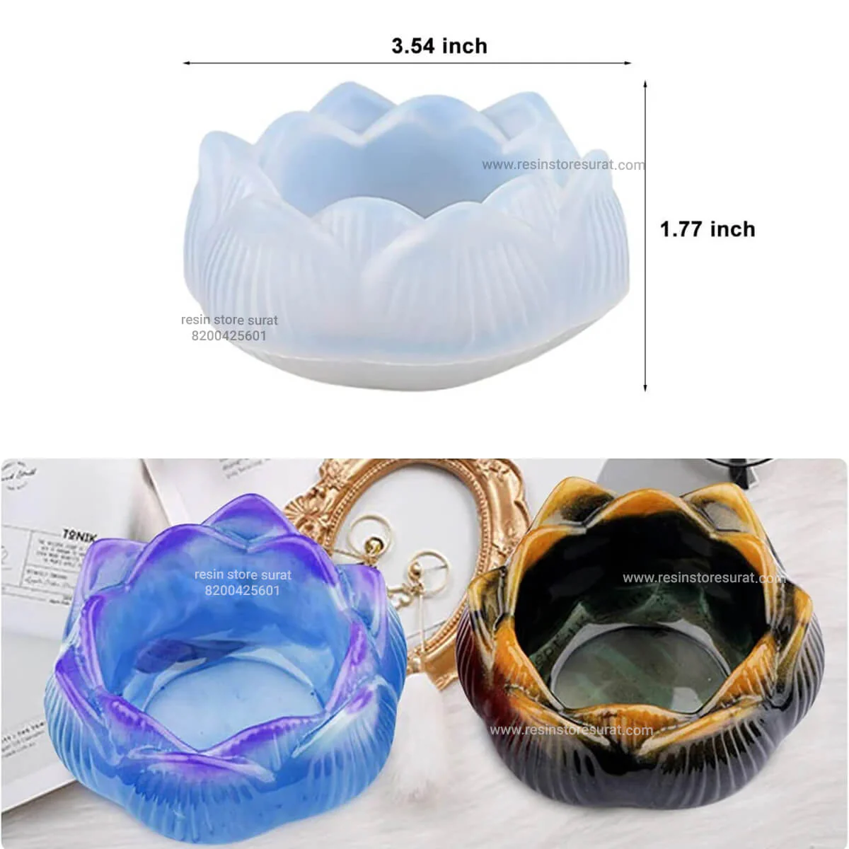 New Lotus Candle Mould