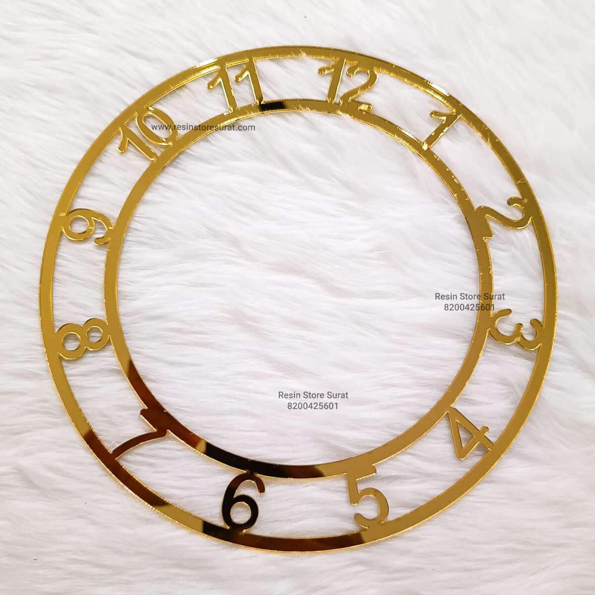 Number Acrylic Ring For Resin Clock