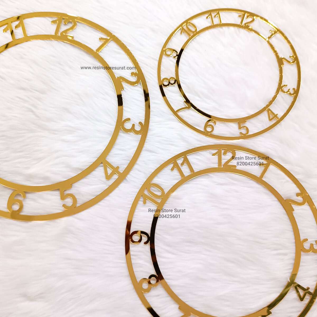 Number Acrylic Ring For Resin Clock - Image 2