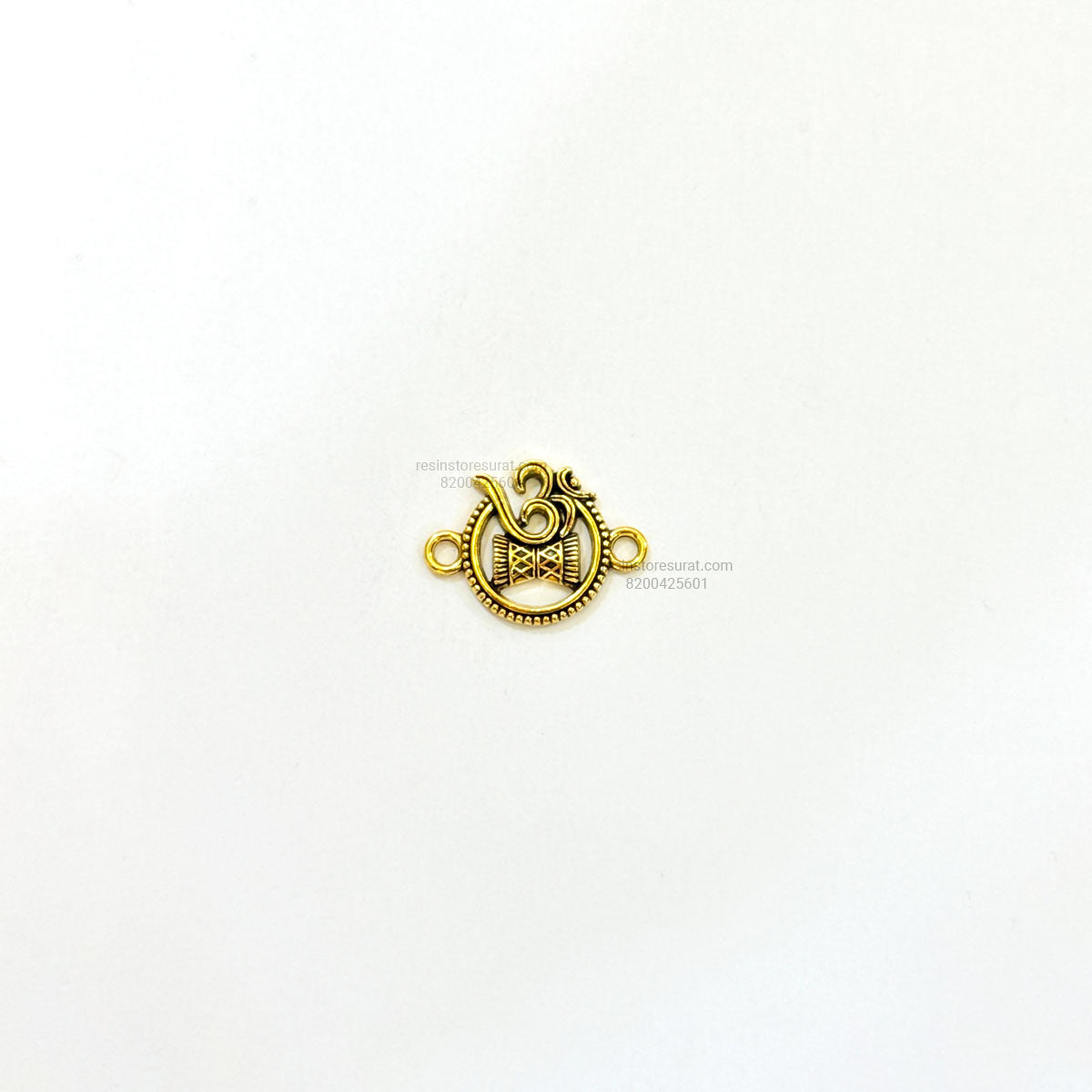 Om Rakhi Charm Metal Gold
