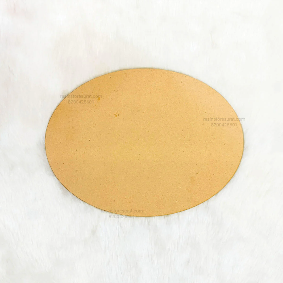 Oval Name Plate MDF Cutout
