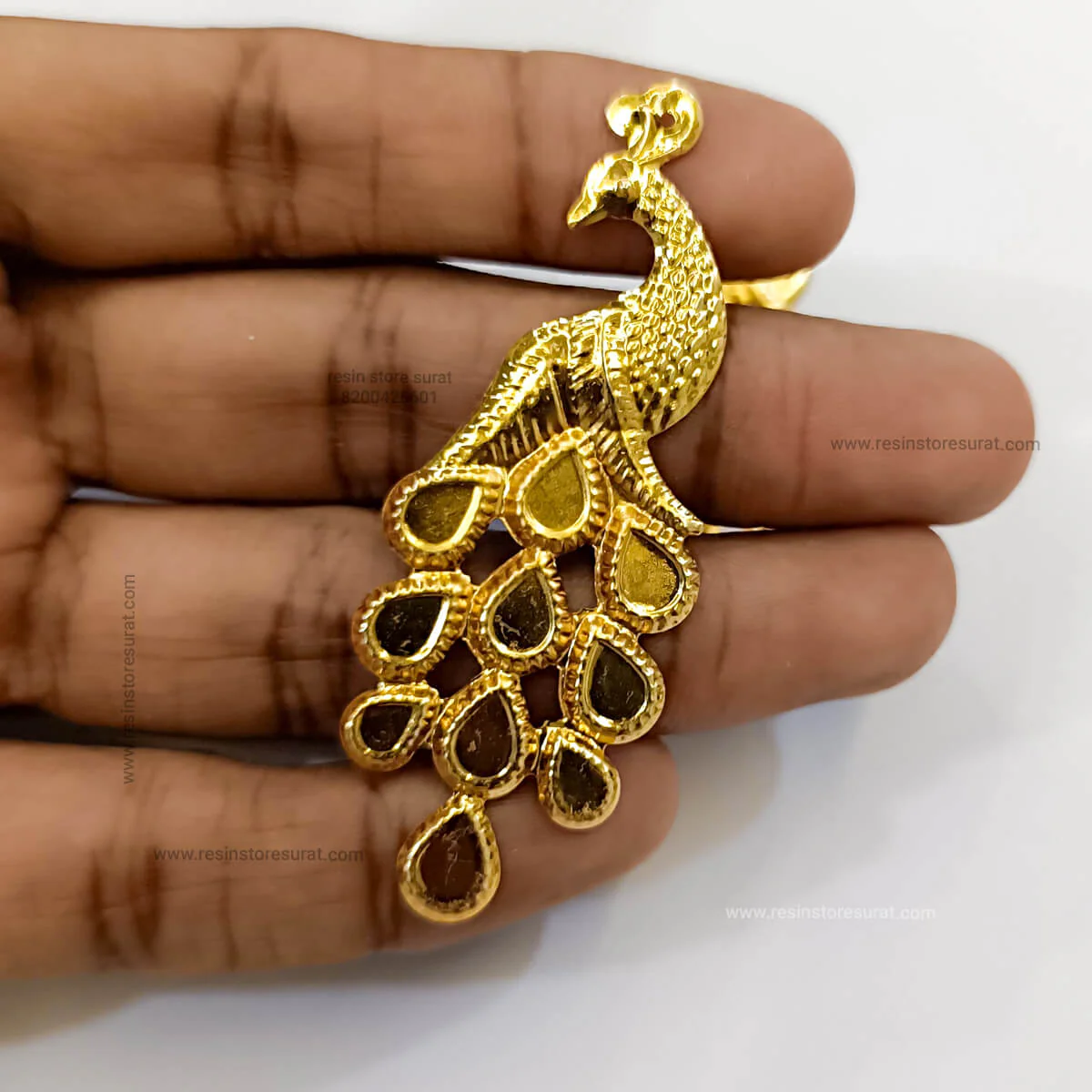 Peacock Metal - 6 Pcs - Image 2