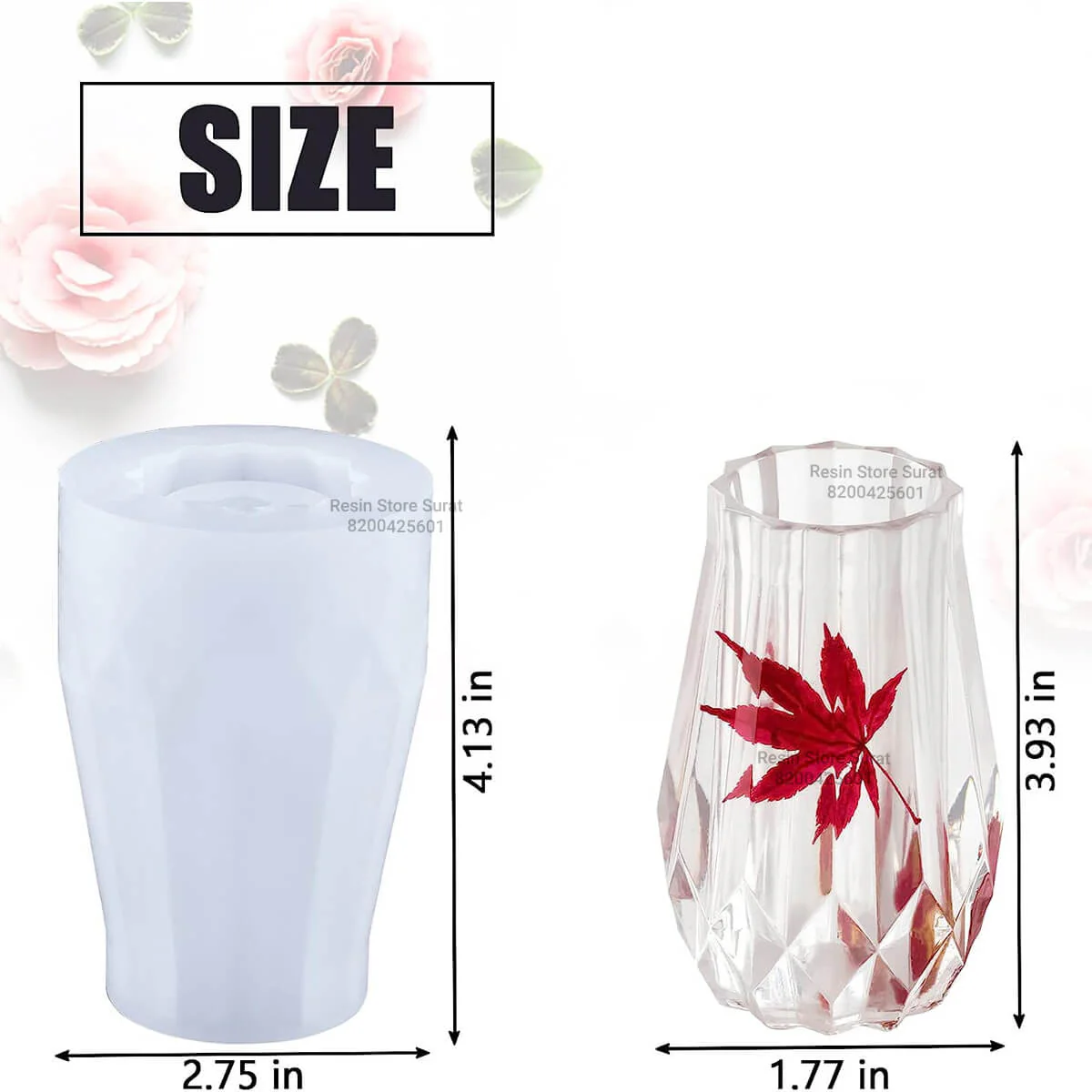 Pen Holder Mould | Flower Pot Silicone Mould