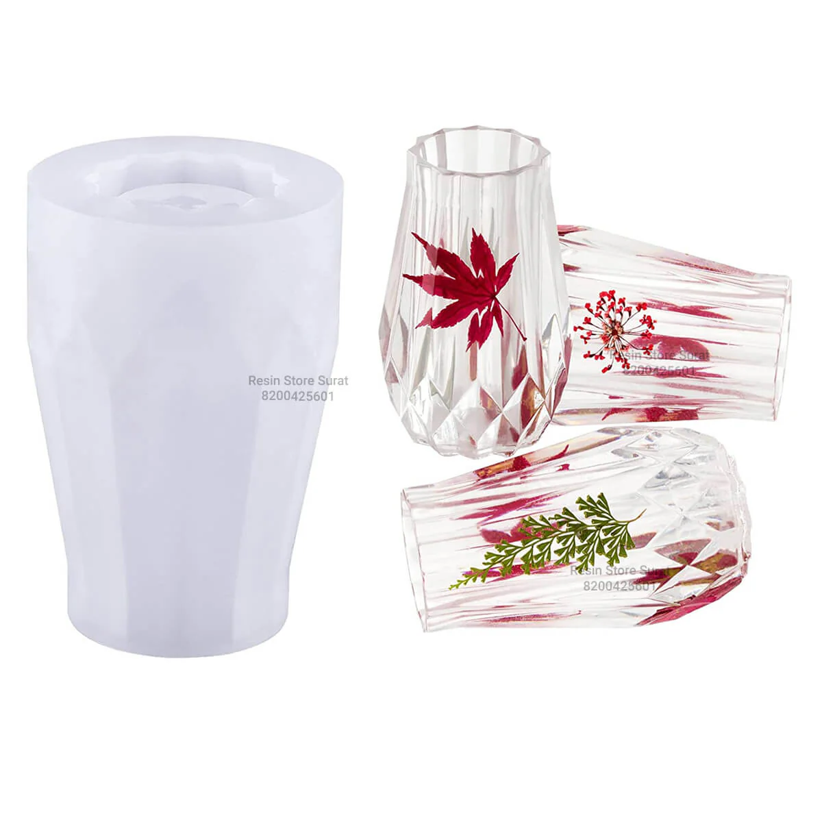 Pen Holder Mould | Flower Pot Silicone Mould - Image 3
