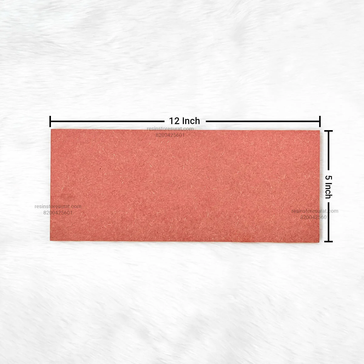 Plain Rectangle Name Plate MDF Cutout