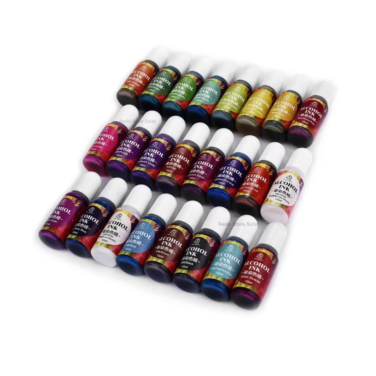 24 Pcs Premium Resin Alcohol Ink Set - Image 4