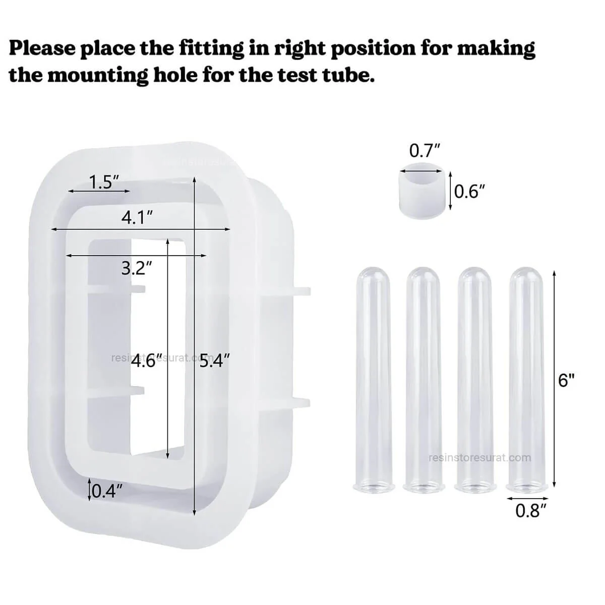 Rectangle Planter Mold with Test Tube - Image 3