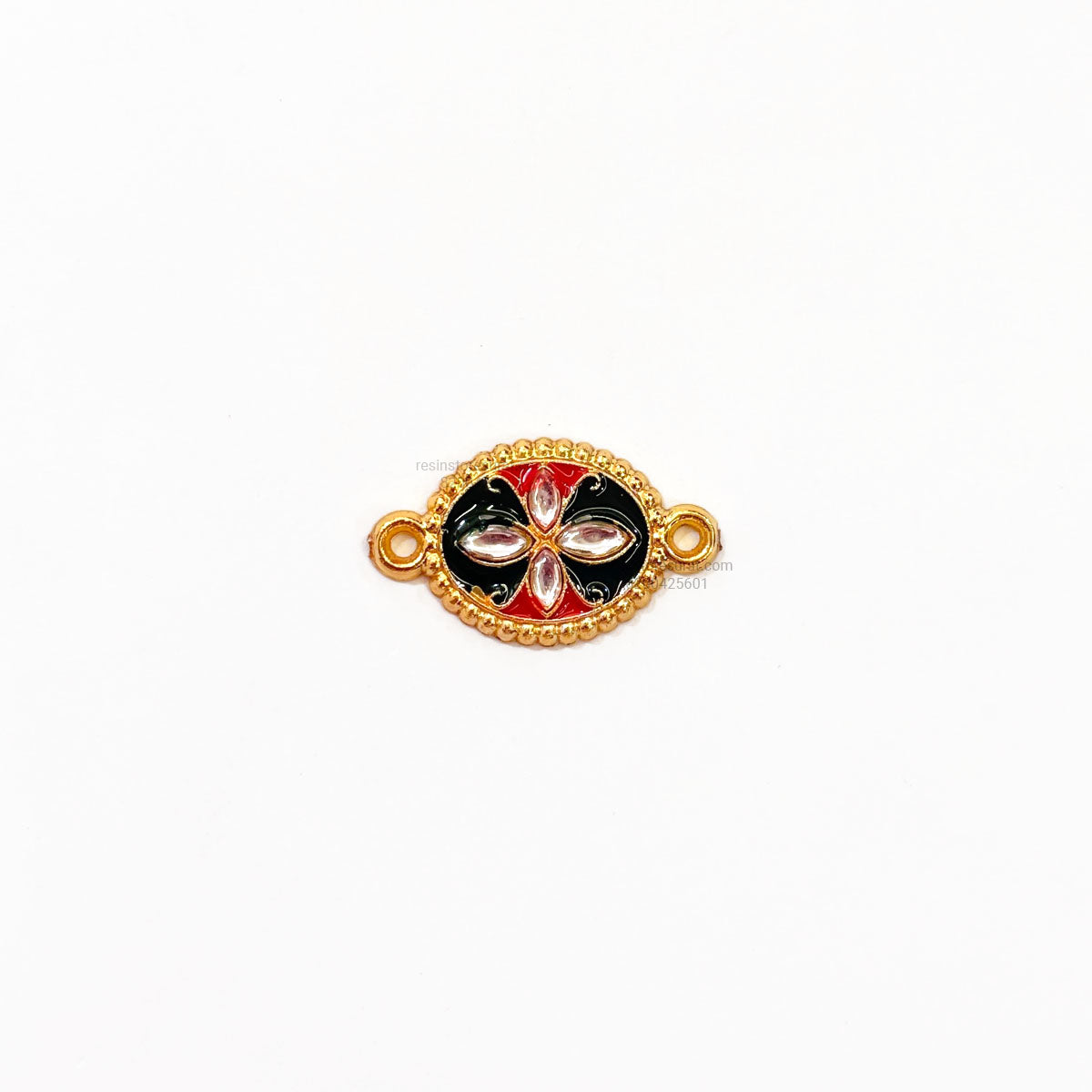 Red Green Oval Designer Fiber Rakhi Charm FC 30