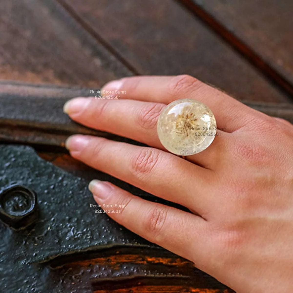 Resin Adjustable Ring Base - 5 Pcs - Image 2