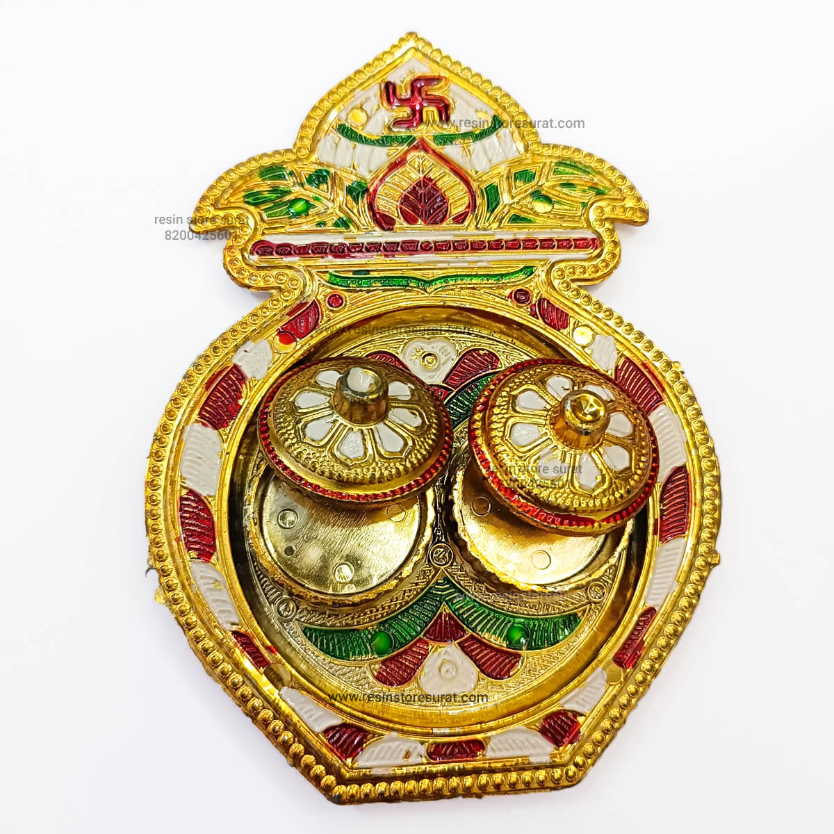 Roli Chawal Tika Plate Kalash - Image 2