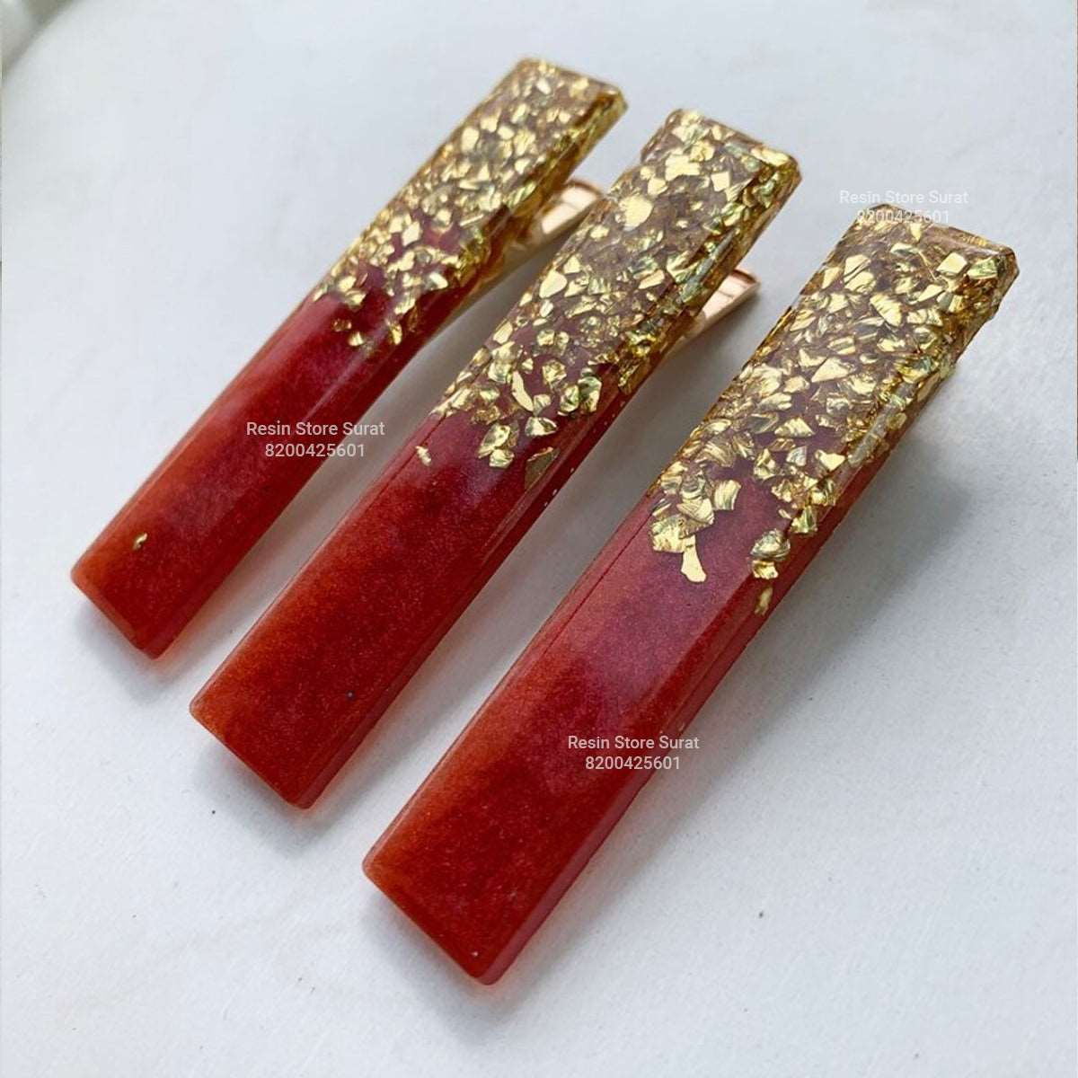 Rose Gold Hair Clip - 5 Pcs Set - Image 2