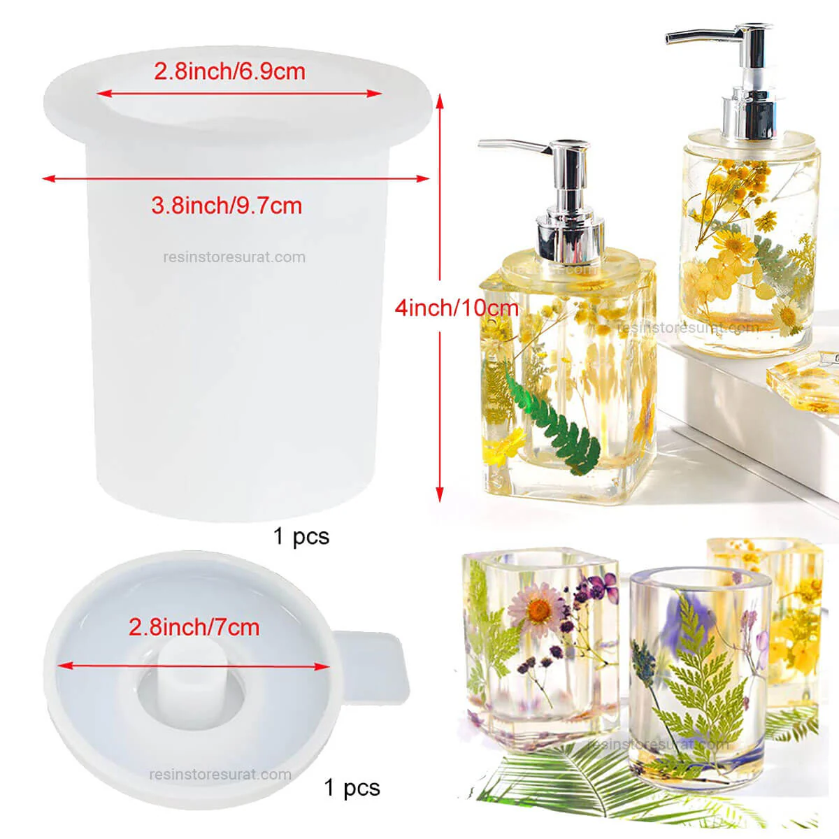 Round Soap Dispenser Mould - Image 3