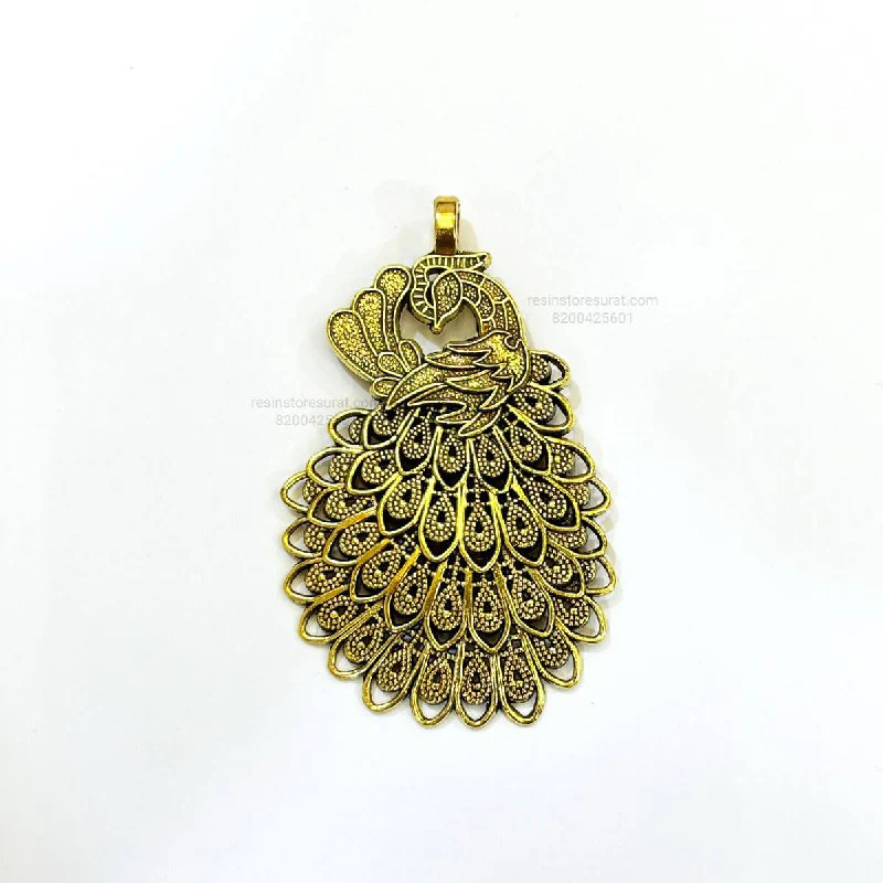 Peacock Gold Pendant