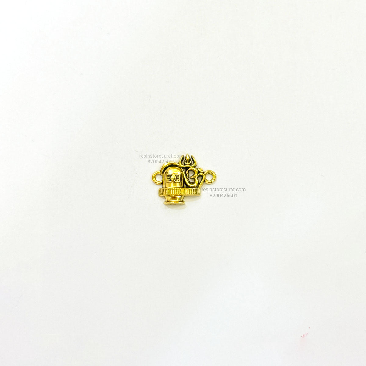 Shivling Om Rakhi Charm Metal