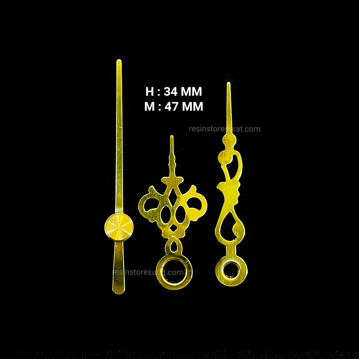 Small Gold Clock Needle - Design A