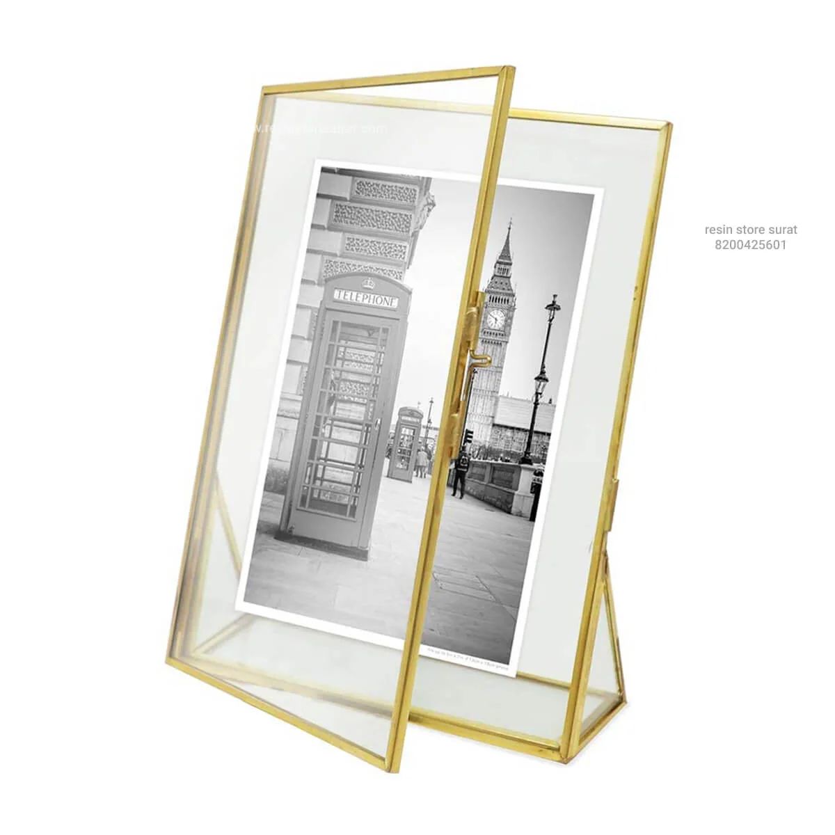 Vertical Vintage Frame With Stand - Image 2