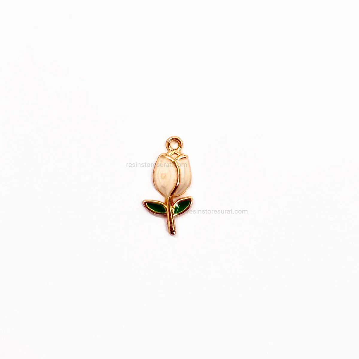 White Rose Charm